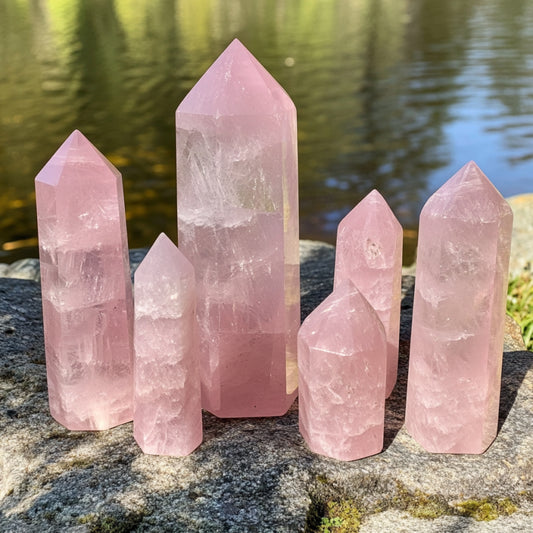 Rose Quartz Obelisk 0.51 lb - Romance and Love!