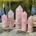 Load image into Gallery viewer, Rose Quartz Obelisk 2.53 lb - Romance and Love!
