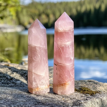 Rose Quartz Obelisk 2.53 lb - Romance and Love!