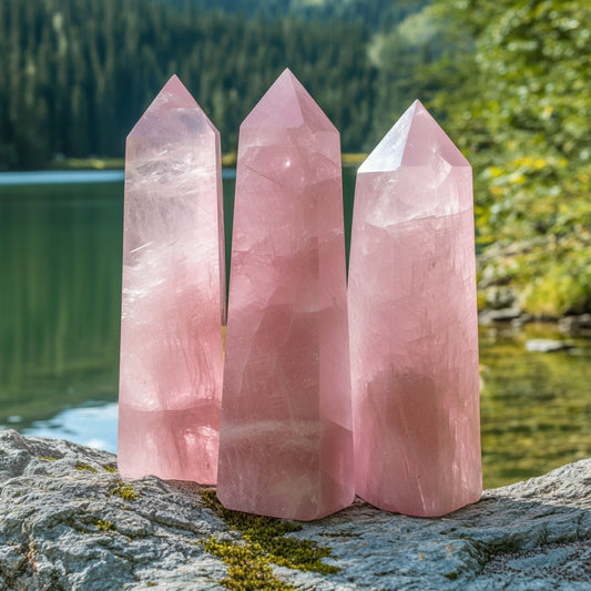 Rose Quartz Obelisk 0.51 lb - Romance and Love!